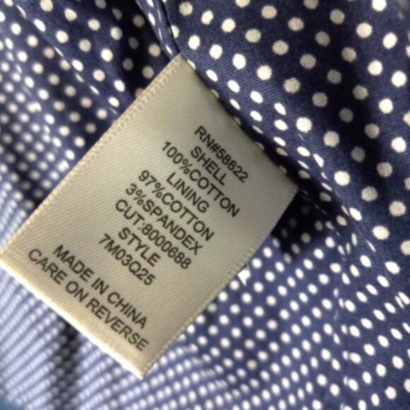 Max Studio London Natalie Jacket Women’s Size L Blue Red Cream Embroidered Dots - Picture 14 of 16